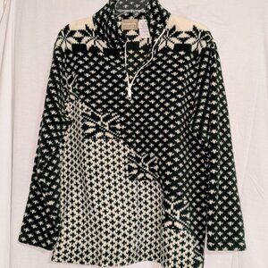 Liz Claiborne Half Zip Long Sleeve Sweater